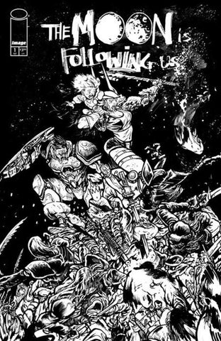 The Moon Is Following Us #1 (Of 10) Cover D 1 in 50 Daniel Warren Johnson Raw Art Variant