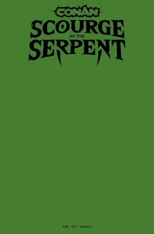 Conan The Barbarian Scourge Of The Serpent #1 (Of 4) Cover I Blank Sketch Variant (Mature)