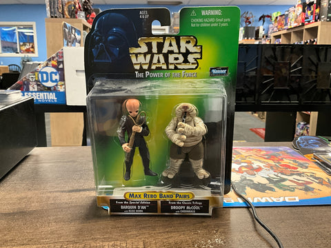 Barquin D'an, Droopy McCool Star Wars POTF Max Rebo Band Pairs 1998 Unopened