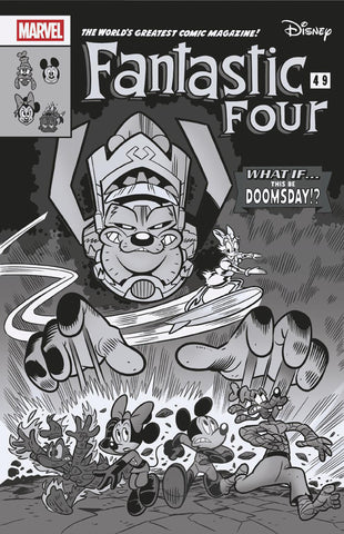 Fantastic Four #1 Lorenzo Pastrovicchio Black And White Disney What If? Fantastic Four Homage Variant
