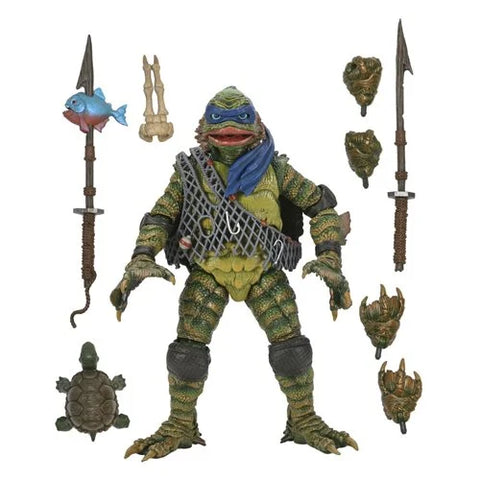 Universal Monsters x Teenage Mutant Ninja Turtles Ult. Leonardo as Creature from the Black Lagoon 7-Inch Scale Figure