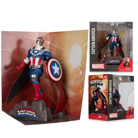 Marvel Captain America All-New Captain America #1 1:10 Scale Posed Figure with Scene