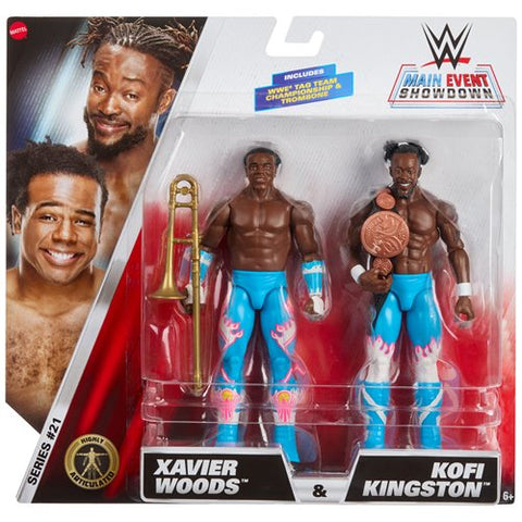 WWE Championship Showdown Series 21 Xavier Woods and Kofi Kingston Action Figure 2-Pack