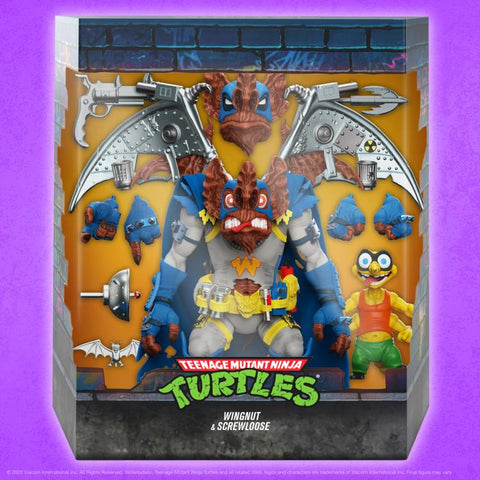 Teenage Mutant Ninja Turtles ULTIMATES! Wingnut & Screwloose Action Figure Set