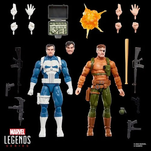 Punisher Marvel Legends Gamerverse Punisher and Nick Fury 6-Inch Action Figures