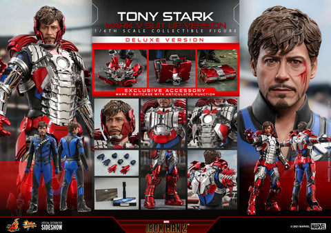 Tony Stark (Mark V Suit Up Version) Deluxe Sixth Scale